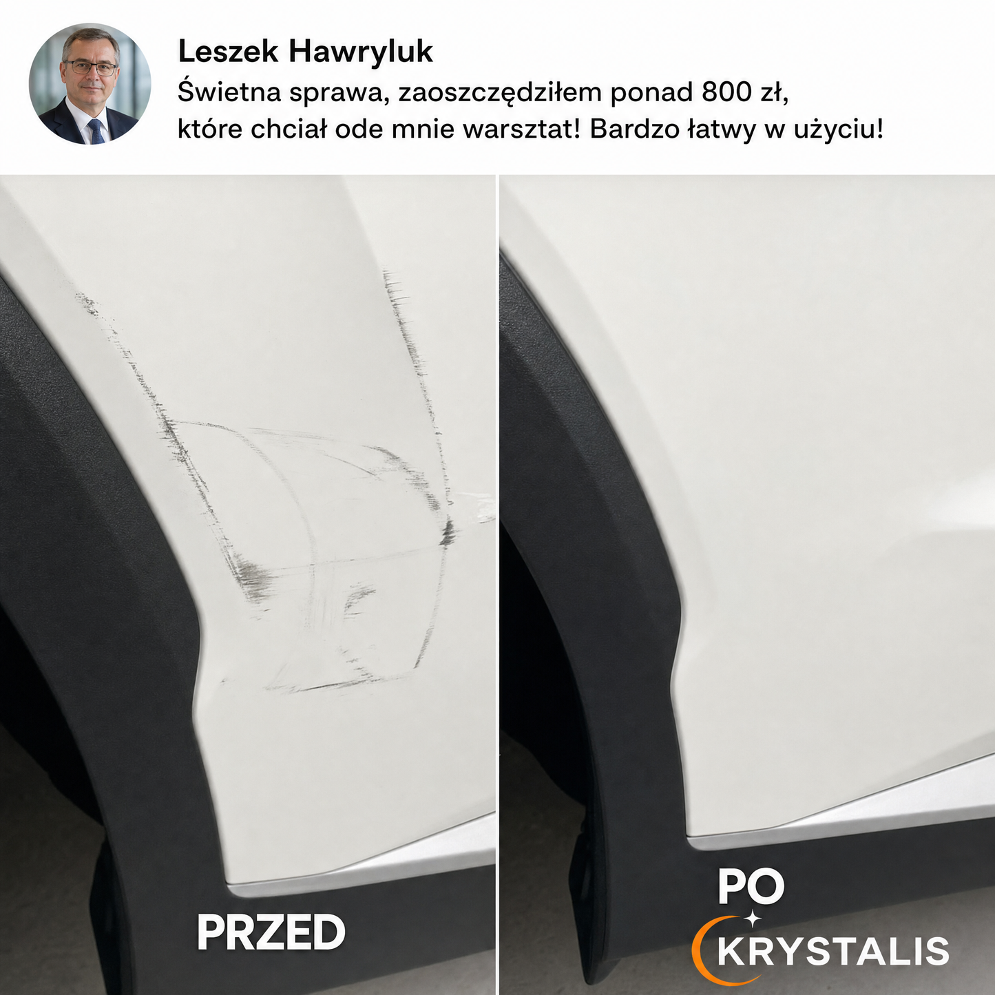 Krystalis™ – Zamaskuj rysy na lakierze w minutę