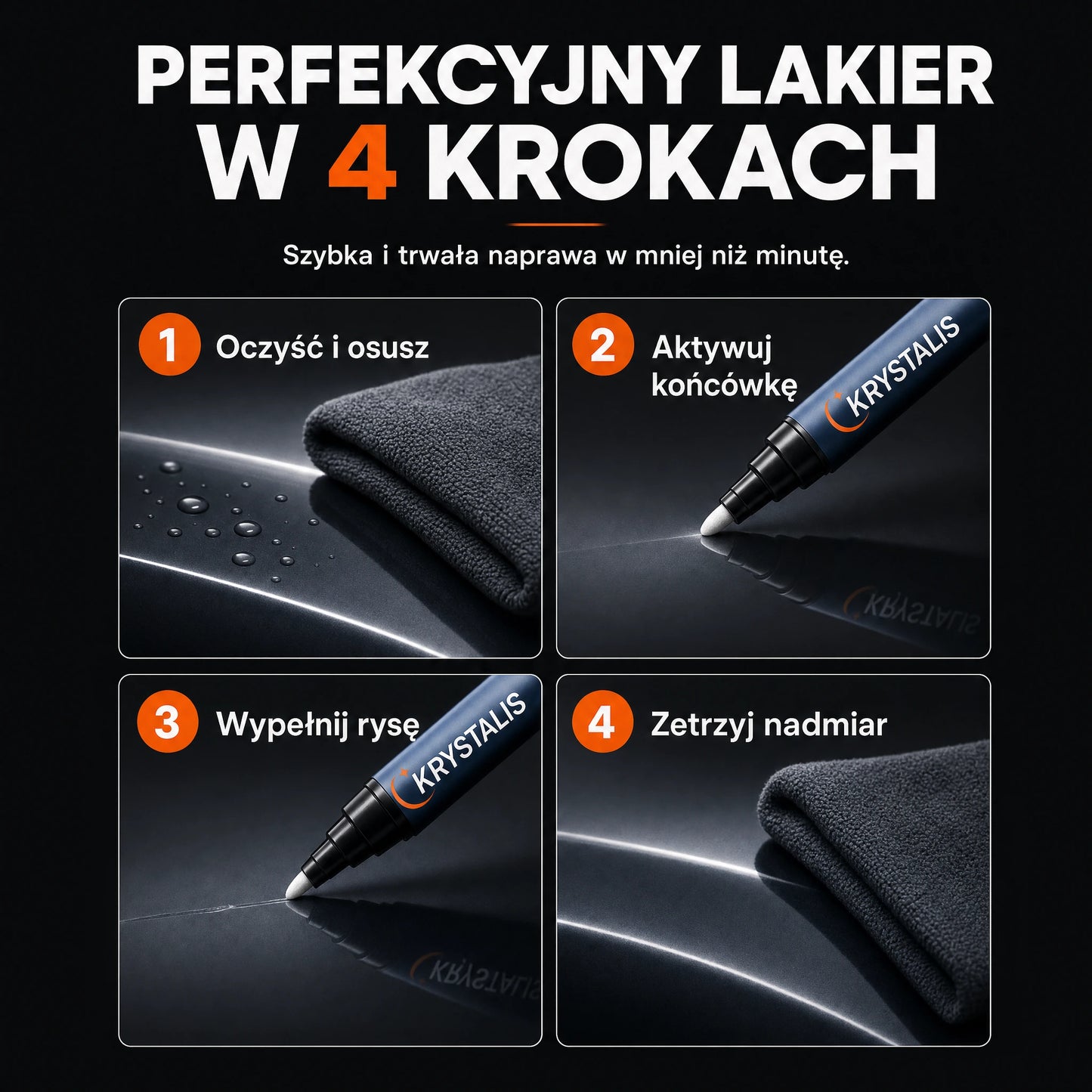 Krystalis™ – Zamaskuj rysy na lakierze w minutę