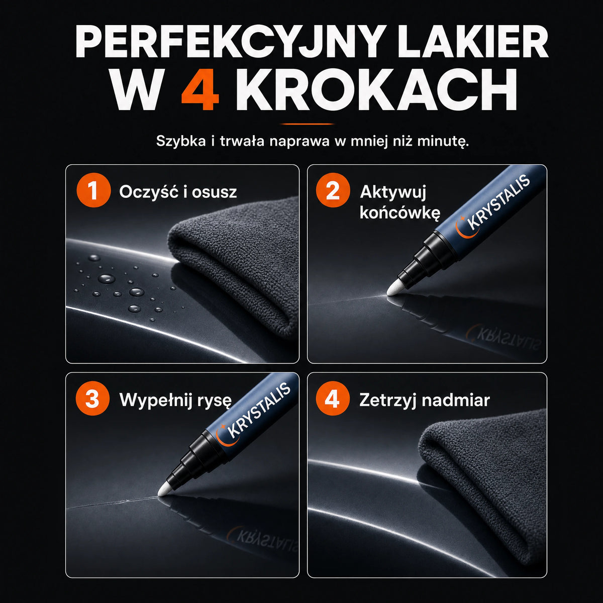 Krystalis™ – Zamaskuj rysy na lakierze w minutę