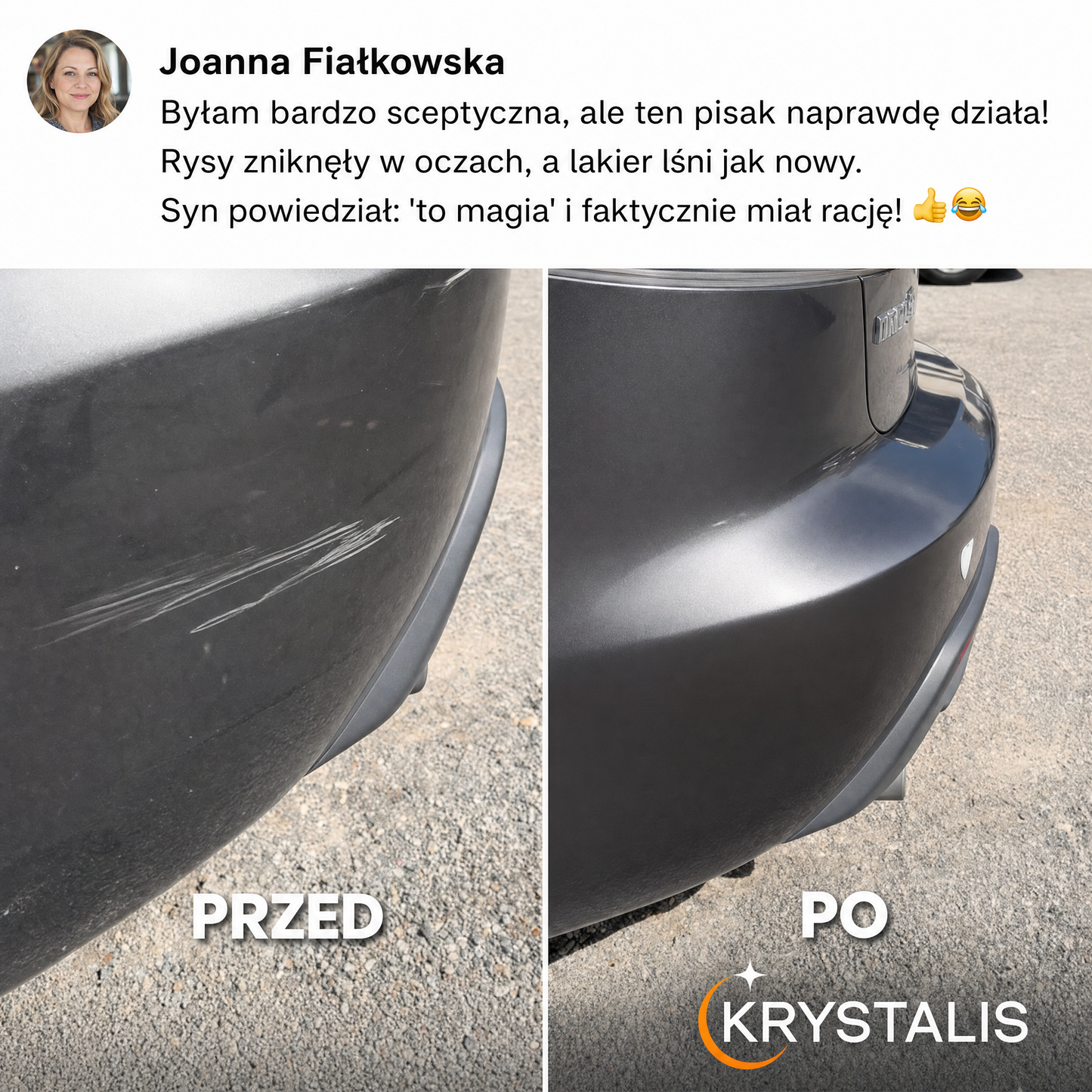 Krystalis™ – Zamaskuj rysy na lakierze w minutę