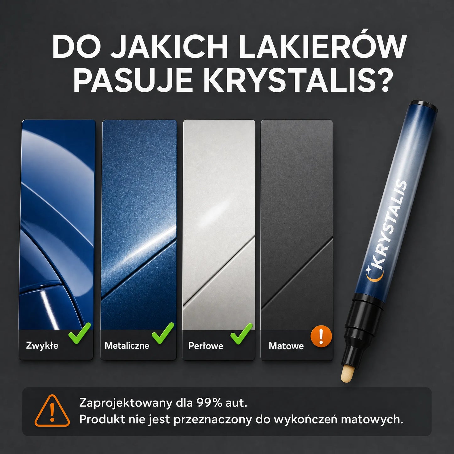 Krystalis™ – Zamaskuj rysy na lakierze w minutę