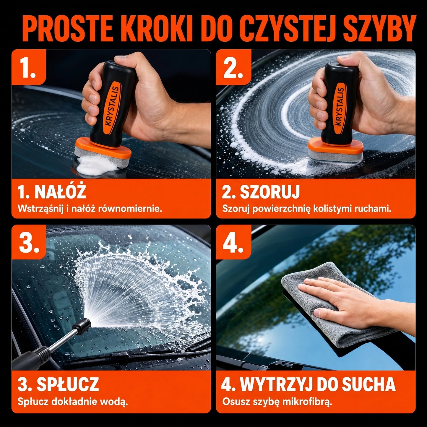 Krystalis™ – Czysta szyba bez smug